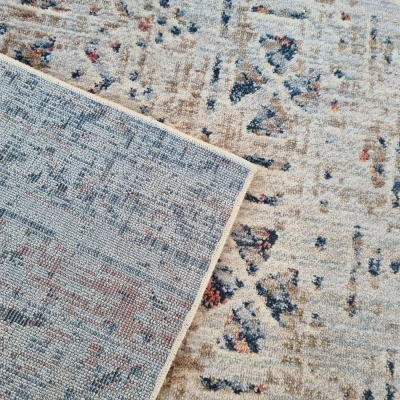 Mintás szőnyegdarab 200x290 cm FRANCO - kék / bézs