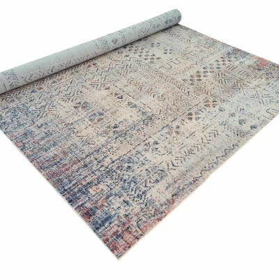 Mintás szőnyegdarab 160x220 cm FRANCO - kék / bézs