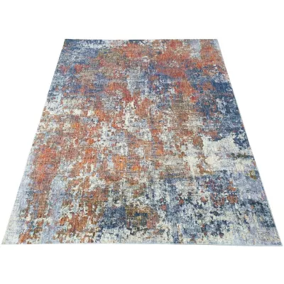 FRANCO szőnyegdarab 200x290 cm - kék / narancssárga