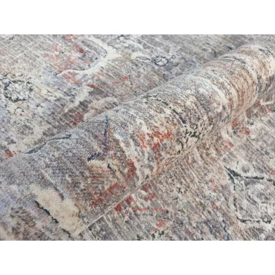 Ovális szőnyegdarab 200x290 cm FRANCO - bézs / kék