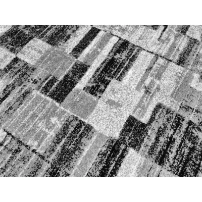 DEMIAN szőnyegdarab 200x290 cm patchwork mintával - szürke / fehér