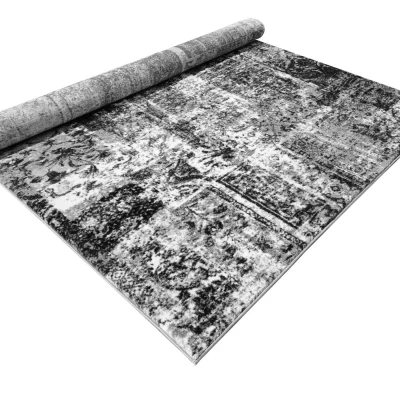 Szőnyegdarab 140x190 cm DEMIAN - szürke / fehér
