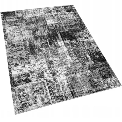 Szőnyegdarab 140x190 cm DEMIAN - szürke / fehér