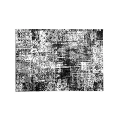 Szőnyegdarab 140x190 cm DEMIAN - szürke / fehér