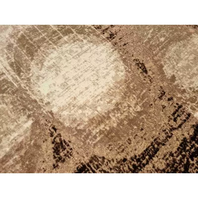 Absztrakt szőnyegdarab 200x290 cm DEMIAN - barna / fehér / fekete