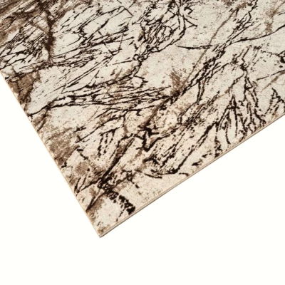 Modern szőnyegdarab 160x220 cm DEMIAN - barna / bézs / fekete