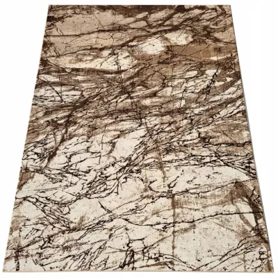 Modern szőnyegdarab 160x220 cm DEMIAN - barna / bézs / fekete