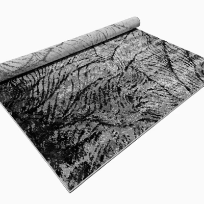 Modern szőnyegdarab 200x290 cm DEMIAN - szürke / fekete
