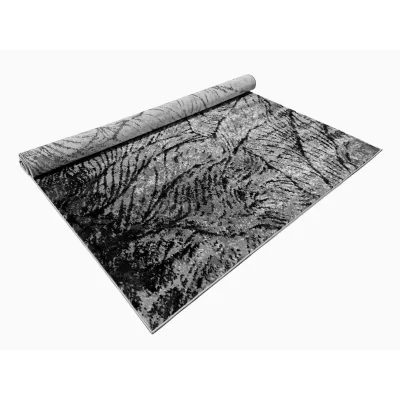 Modern szőnyegdarab 200x290 cm DEMIAN - szürke / fekete