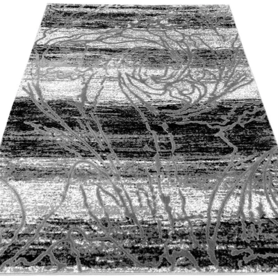Modern szőnyegdarab 200x290 cm DEMIAN - szürke / fekete / fehér