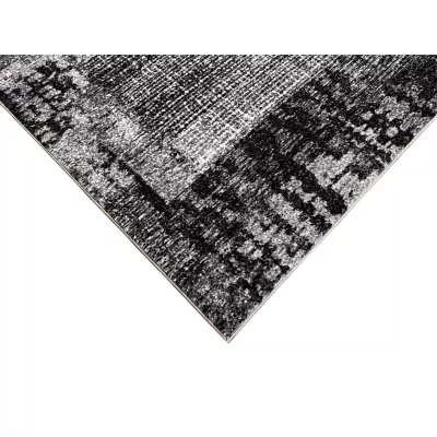 Szőnyegdarab 200x290 cm DEMIAN - szürke / fehér / fekete