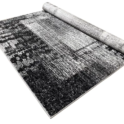 Szőnyegdarab 200x290 cm DEMIAN - szürke / fehér / fekete