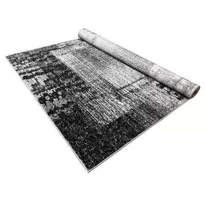Szőnyegdarab 200x290 cm DEMIAN - szürke / fehér / fekete