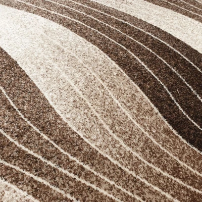 Modern szőnyegdarab 160x220 cm DEMIAN - barna / bézs