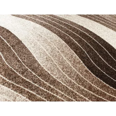 Modern szőnyegdarab 160x220 cm DEMIAN - barna / bézs