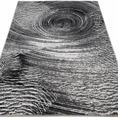 Absztrakt szőnyegdarab 200x290 cm DEMIAN - szürke / fehér