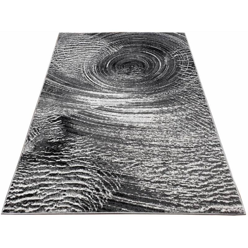 Absztrakt szőnyegdarab 200x290 cm DEMIAN - szürke / fehér
