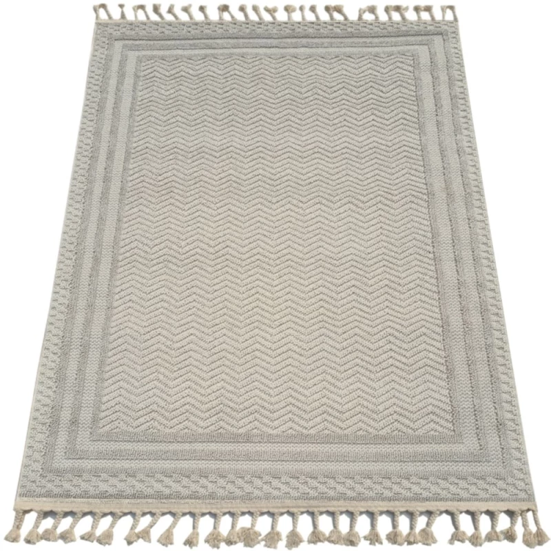 Szőnyeg 80x250 cm ERWIN téglalap alakú - krémszínű