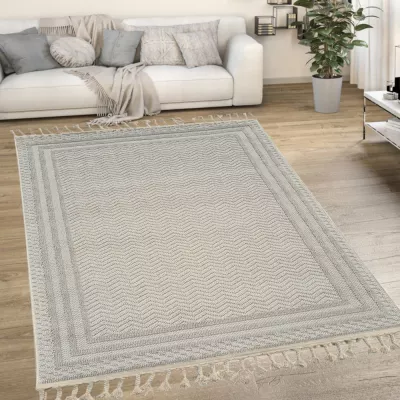 Szőnyeg 80x250 cm ERWIN téglalap alakú - krémszínű
