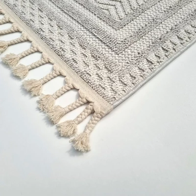 Szőnyeg 80x250 cm ERWIN téglalap alakú - krémszínű