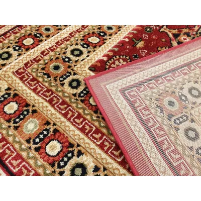 Keleti darab szőnyeg 160x220 cm ASTOR - piros / bézs
