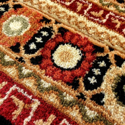 Keleti darab szőnyeg 160x220 cm ASTOR - piros / bézs