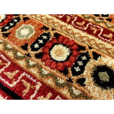Keleti darab szőnyeg 160x220 cm ASTOR - piros / bézs