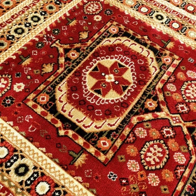 Keleti darab szőnyeg 160x220 cm ASTOR - piros / bézs
