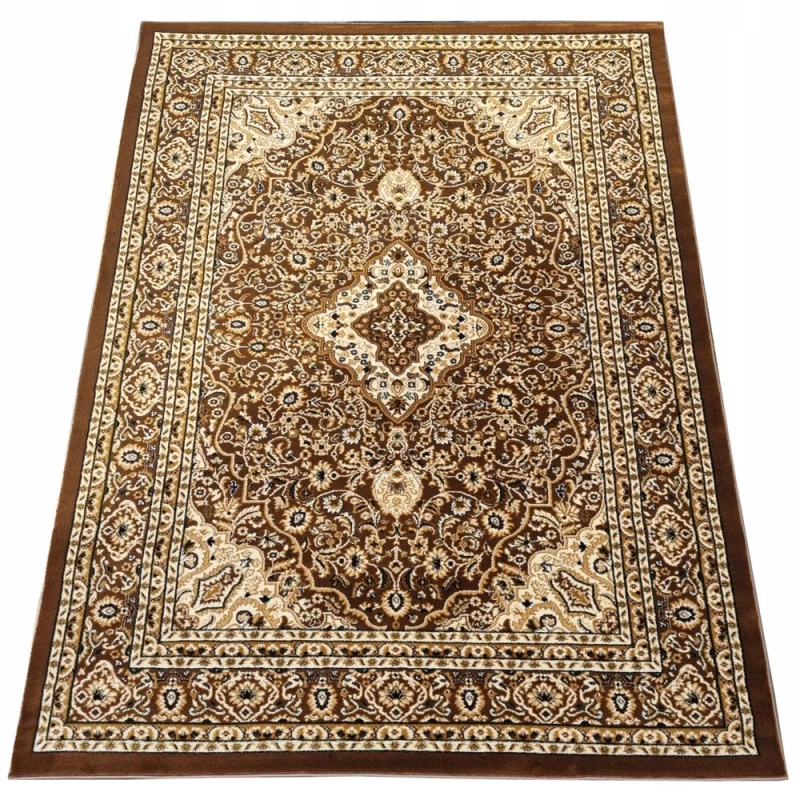 Keleti darab szőnyeg 140x190 cm LUCHO - barna