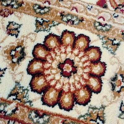 Mintás szőnyegdarab 160x220 cm LUCHO - krémszínű