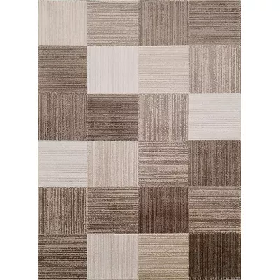 Téglalap alakú szőnyegdarab 80x150 GALT 4 - bézs / barna