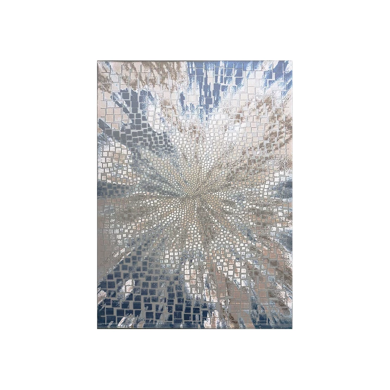 Téglalap alakú szőnyegdarab 240x330 GALT 8 - szürke / kék