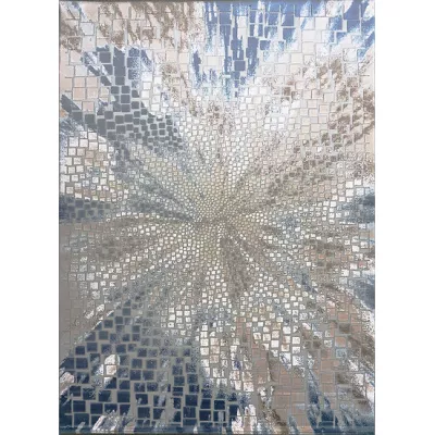 Téglalap alakú szőnyegdarab 240x330 GALT 8 - szürke / kék