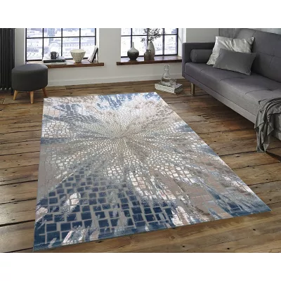 Téglalap alakú szőnyegdarab 160x230 GALT 8 - szürke / kék
