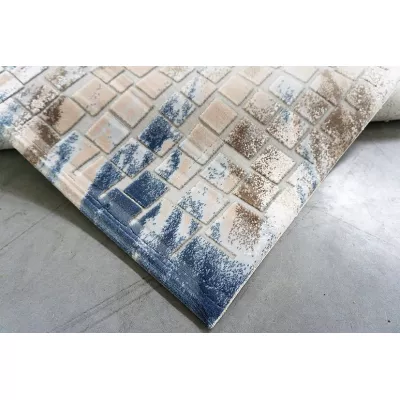 Téglalap alakú szőnyegdarab 160x230 GALT 8 - szürke / kék