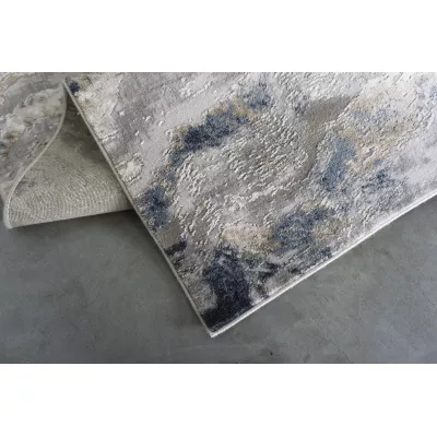 Téglalap alakú szőnyegdarab 120x180 COVINA 1 - fehér / szürke / kék
