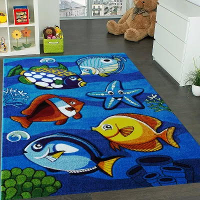 Gyerekszoba szőnyeg 120x180 DORRIS 2 - kék