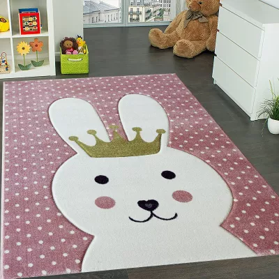 Gyerek darab szőnyeg 120x180 DORRIS 7 - rózsaszín