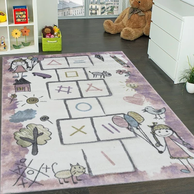 Gyerek darab szőnyeg 160x230 DORRIS 11 - rózsaszín