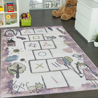 Gyerek darab szőnyeg 160x230 DORRIS 11 - rózsaszín