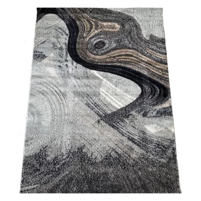 Téglalap alakú szőnyegdarab 80x150 COALINGA 2 - szürke / fekete / arany