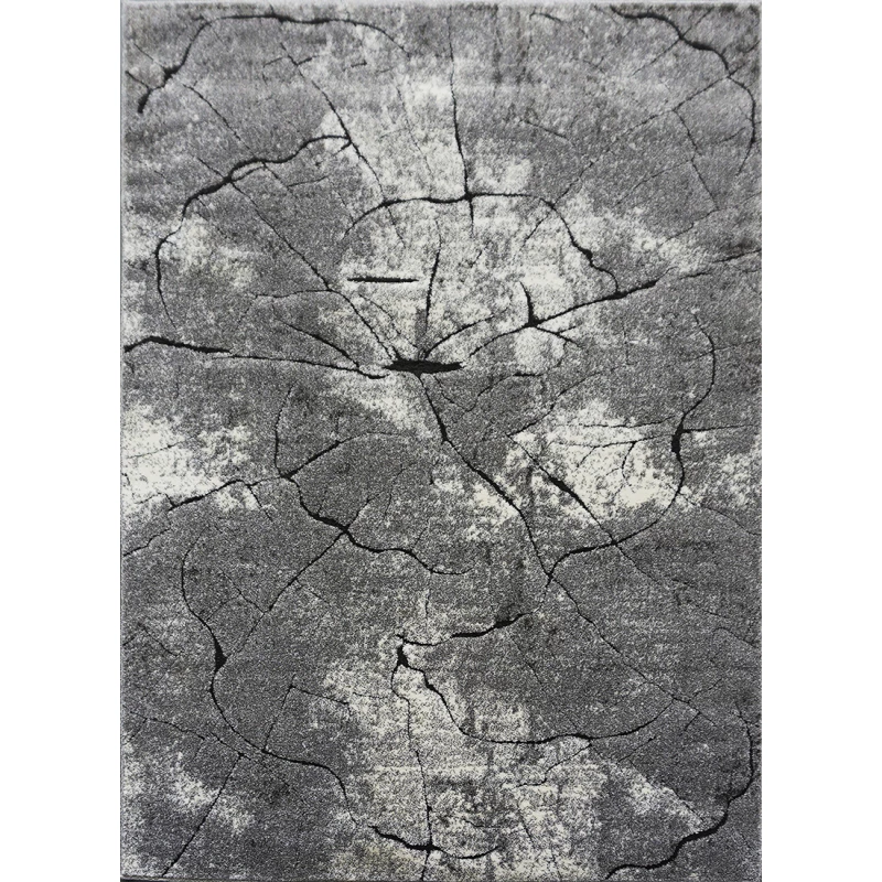 Téglalap alakú szőnyegdarab 100x200 BRAWLEY 8 - szürke / fehér