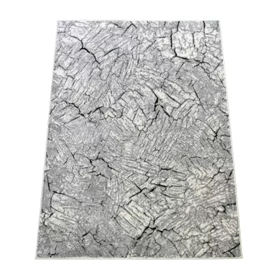 Darab szőnyeg absztrakt mintával 120x180 BRAWLEY 1 - szürke / fehér