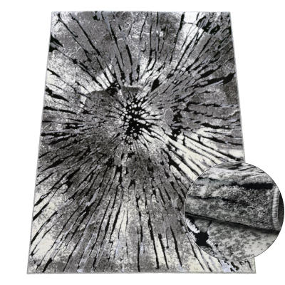 Darabszőnyeg absztrakt mintával 240x330 BRAWLEY 2 - szürke / fehér