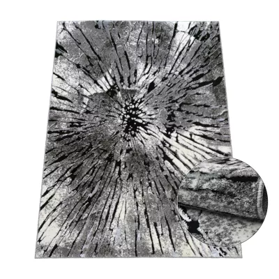 Darabszőnyeg absztrakt mintával 240x330 BRAWLEY 2 - szürke / fehér