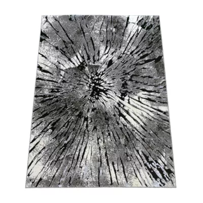 Darab szőnyeg absztrakt mintával 200x290 BRAWLEY 2 - szürke / fehér