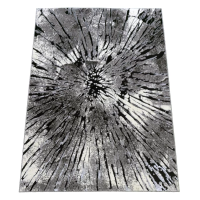 Darab szőnyeg absztrakt mintával 120x180 BRAWLEY 2 - szürke / fehér