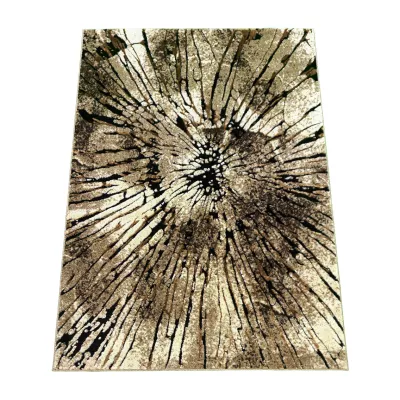 Darab szőnyeg absztrakt mintával 140x190 BRAWLEY 2 - bézs / barna