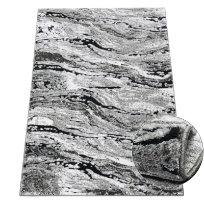Téglalap alakú szőnyeg 40x60 BRAWLEY 4 - szürke / fehér