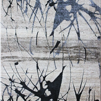 Modern szőnyegdarab 200x290 BRAWLEY 5 - bézs / fekete